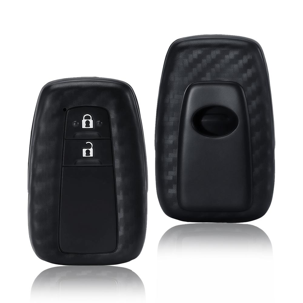 Silicone Car Key Cover For Toyota Prius Camry Corolla Avalon CHR RAV4 Land Cruiser Prado Accessories Key Case Protector Shell