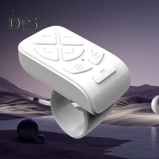 Fernbedienung Stabile Verbindung Universal Tragbare Drahtlose Bluetooth-kompatibel Fingertip Selfie Video Controller Automatische Seite Tuner