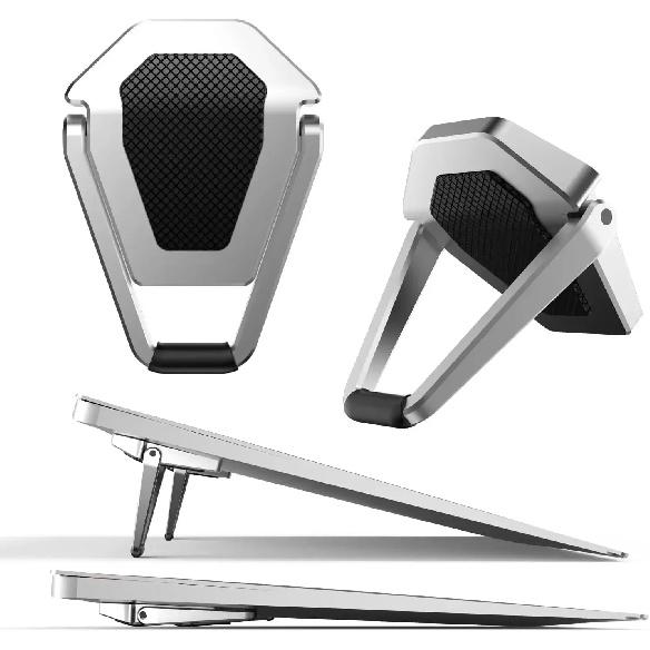 Portable Invisible Laptop Stand Mini Aluminum Cooling Pad Computer Keyboard Mount Kickstand Ergonomic Lightweight Laptop Stand 1 Pairs
