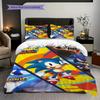 Sonic Hedgehog Movie Poster Bedding 1 Duvet Cover 2 Pillowcase Without Core Duvet Cover And Pillowcase Soft And Comfortable Bedding Set