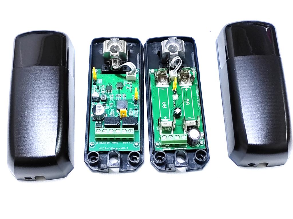 12M 12V24V Safety Reflection Photocell Battery Powered Photoelectric Beam Sensor for Swing Sliding Gate Opener Garage Door Motor