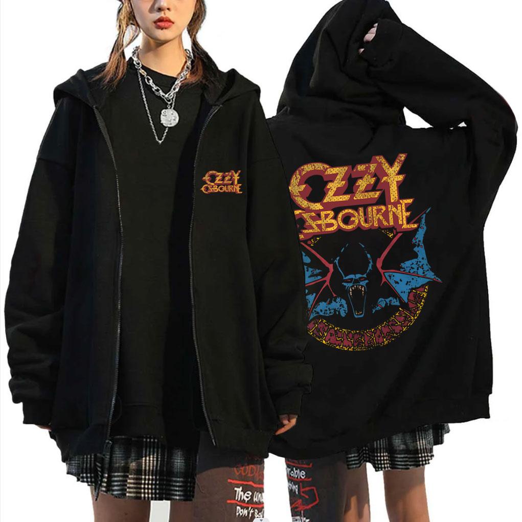 

Heavy Metal Rock Band Black Sabbath Ozzy Osbourne Zipper Hoodie Men s Fashion Casual Oversized Jacket Male Vintage Coat S
