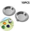 10Pcs Stainless Steel Painting Color Bowls Oil Paint Trays Paint Color Mixing Cups Color Mixer Children Diy Painting Tools