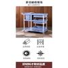 yjq thickened dining cart hotel trolley mobile hotel commercial hand push trolley