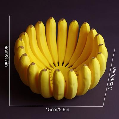 Banana Shaped Storage Tray Fruit Bowl Table Plates Kitchen Dishes Tableware For Salad Snacks Simulated Banana Decoration