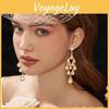Alloy Water Drop Pendant Earrings For Women Elegant Lightweight Spring Jewelry