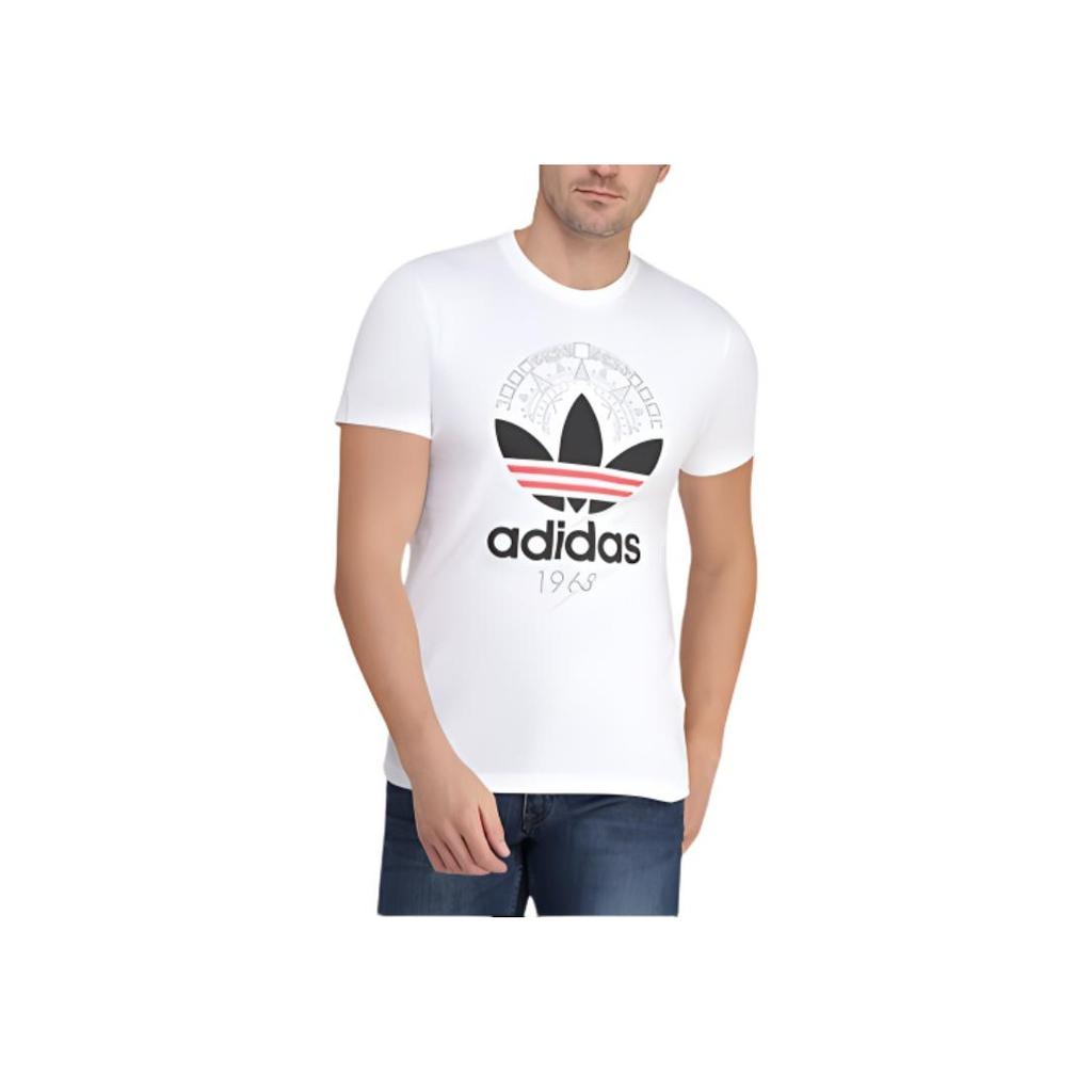 Adidas Originals Trefoil Tee Casual Sport Short Sleeve T-Shirt Men Tops White CD6827