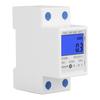 5 32A 230V 50Hz LCD Backlight Single Phase Energy Meter Watt KWh Meter DIN Rail Mounting