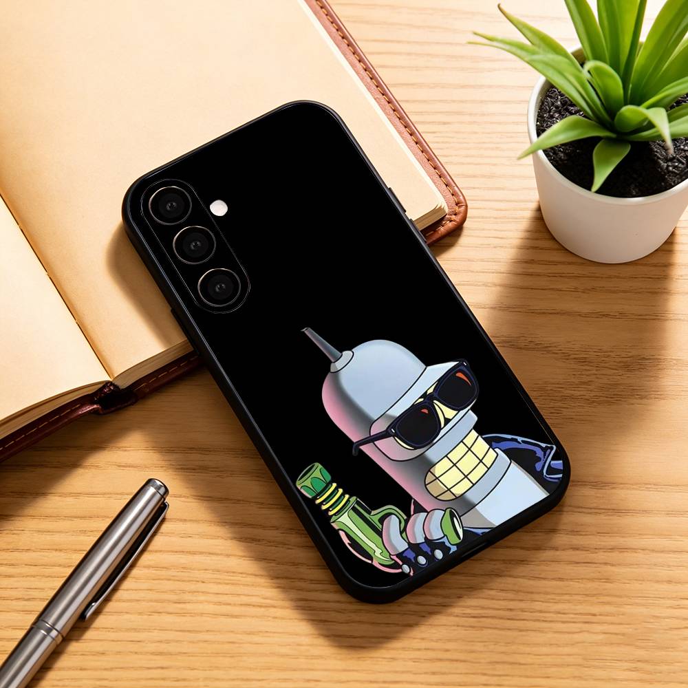 F-Futurama AnimE-e B-Bender  Phone Case For Samsung Galaxy A73,A72,A71,A70,A53,A52,A51,Soft Silicone Black Cover