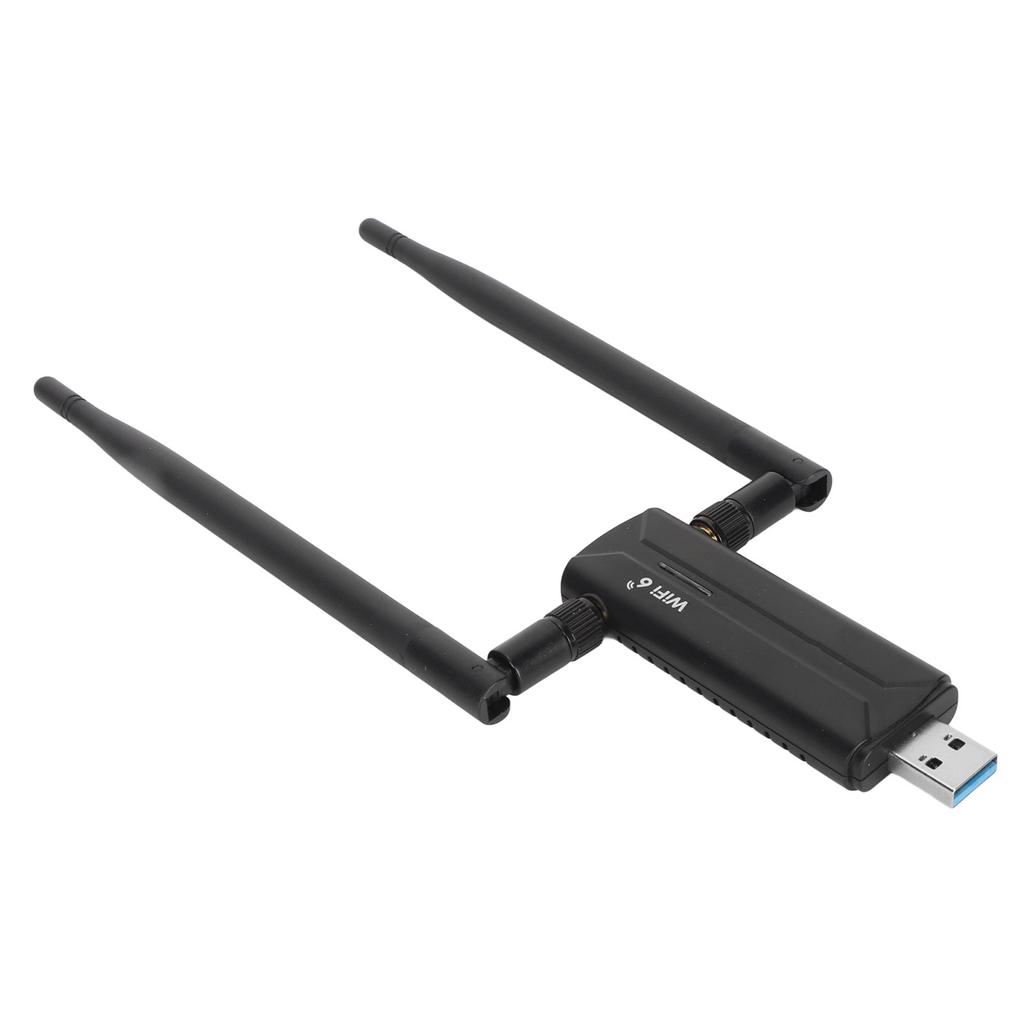USB 3.0 WiFi6E AX5400M WiFi Adapter 802.11AX Triple Band 6GHz 5GHz 2.4GHz Dual 6dBi Antennas Wireless Network Adapter