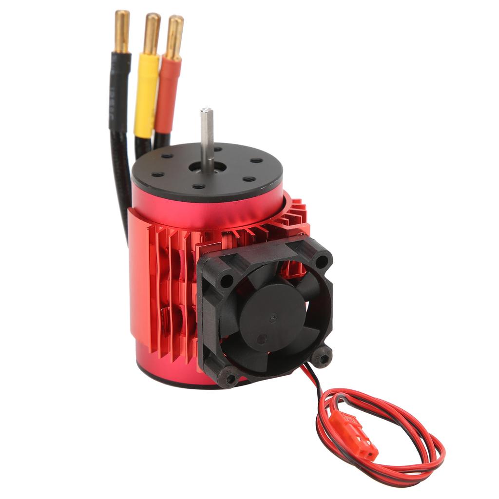 3650 3100KV Brushless Motor with Heat Sink and 60A Waterproof Electronic Speed Controller Set for 1/10 RC Car