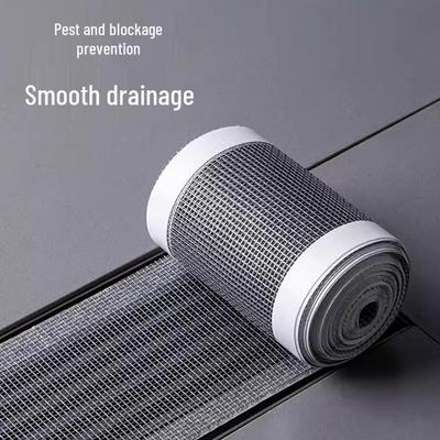 Łapacz włosów pod prysznic i odporna na zapachy naklejka na odpływ z filtrem na owady