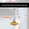 Sturdy Brass Materials 3/4 Inch BSP DN20 Brass Round Valves Home Accessory for Plumbing and Irrigations Supplies