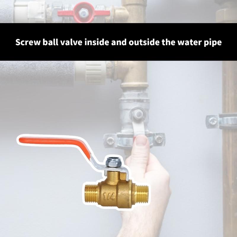 Sturdy Brass Materials 3/4 Inch BSP DN20 Brass Round Valves Home Accessory for Plumbing and Irrigations Supplies