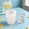 Party Ice Cube Tray Silicone Highland Cow Ice Cube Tray 3d Shaped Mold for Whiskey Cocktails Reusable Flexible Dessert Party