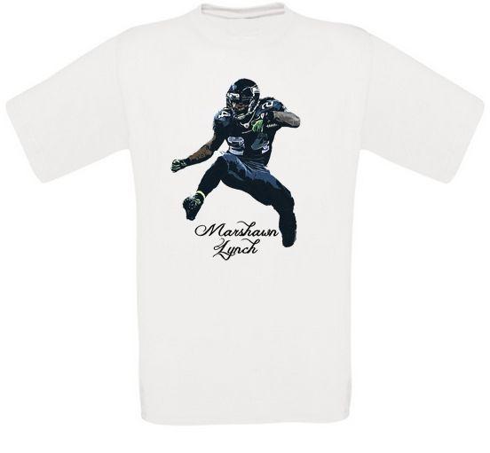 Marshawn Lynch Seattle Beast Mode Football T-Shirt XXXL