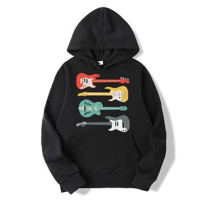 2025 New Autumn/Winter Warm Men's and Women's Hoodies Band Guitar Trendy Pullover Long Sleeve Harajuku Fashion Hip Hop Hoodie