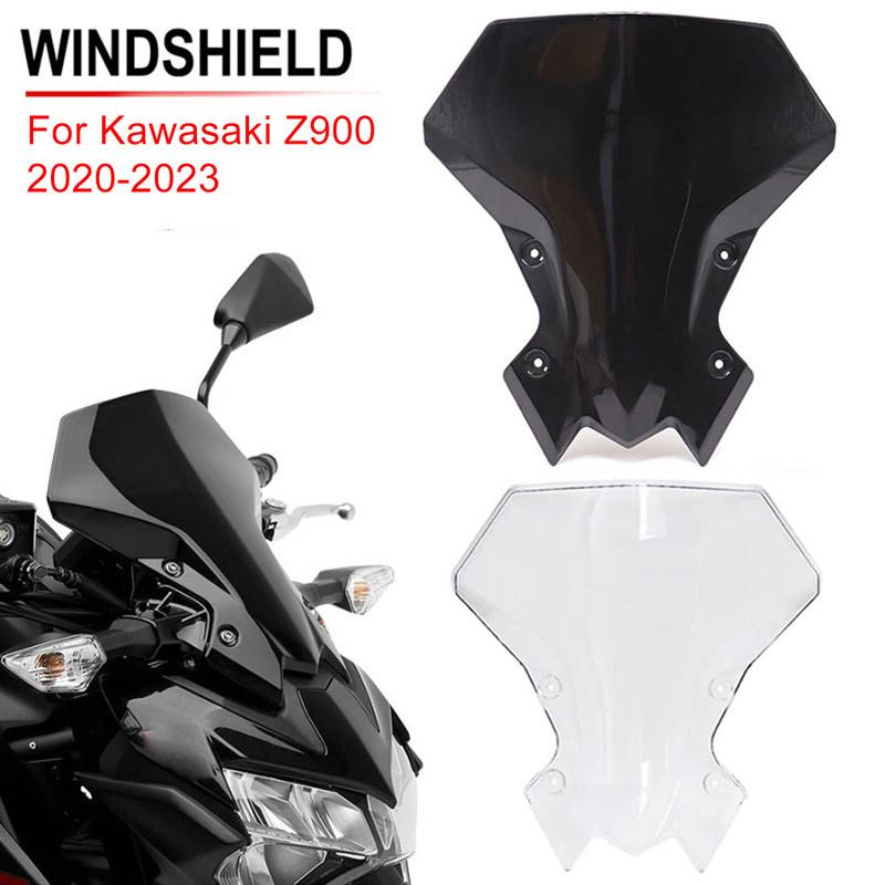 Motorcycle Windshield Windscreen For Kawasaki Z900 2020-2023 Front Wind Shield Screen Deflector Black/Clear
