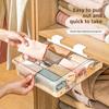 Cutie transparentă de depozitare a lenjeriei intime, organizator de șosete pentru lenjerie intimă, tip sertar, pentru uz casnic, dulap, separator de artefacte, coș de depozitare, stratificare