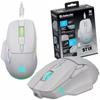 Wireless Mouse Defender STIX GM-009 Optical 3200dpi White RGB RECHARGEABLE 7 Buttons Gaming Clickless Silent
