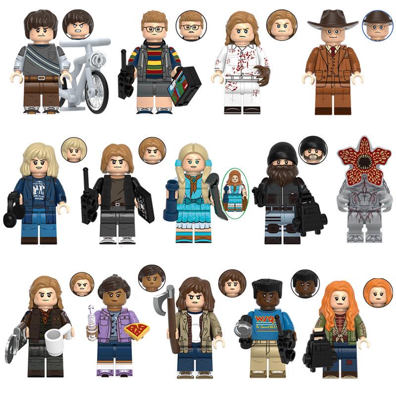 Stranger Things Inspired Building Blocks Set, 16 Mini Figures Micro Bricks Toy Gift, G0186
