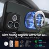 KEYSION 360° Rotating Ring Stand Magnetic Phone Case for HONOR 600 Lite 5G Matte Translucent Shockproof Back Cover for Honor X8d