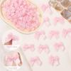 50-200PCS Tiny Pink Crafts Bows Decoration for DIY Cheer Pins Clothespins Accessories Wedding Gift Box Ornament