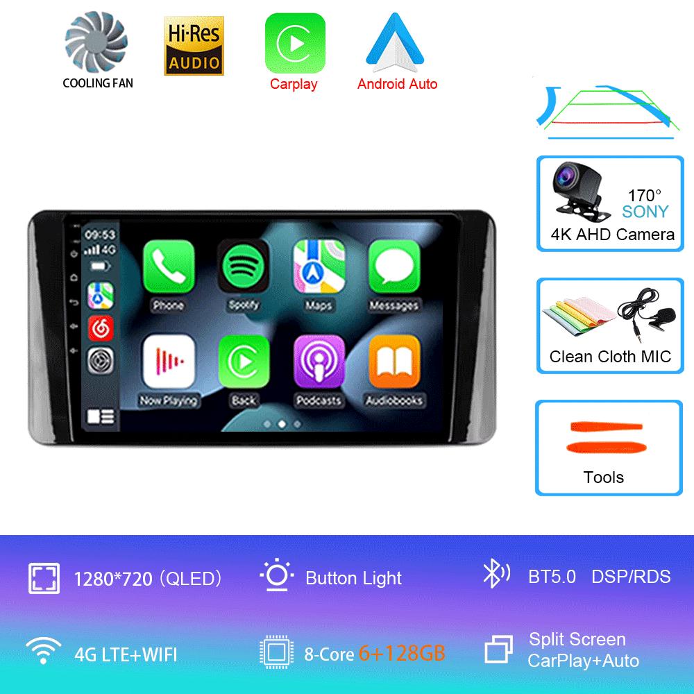 Android 14 For Volkswagen Polo Mk6 VI 6 2020 - 2022 Car Radio Multimedia Video Player Navigation Carplay WIFI BT 2Din 2 Din DVD