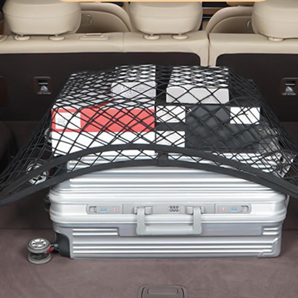 Trunk Net Vehicle Luggage Mesh Elastic Anti-Slip Car Trunk Luggage Net Luggage storage tools for Sedan SUV RV Trailer Outdoors