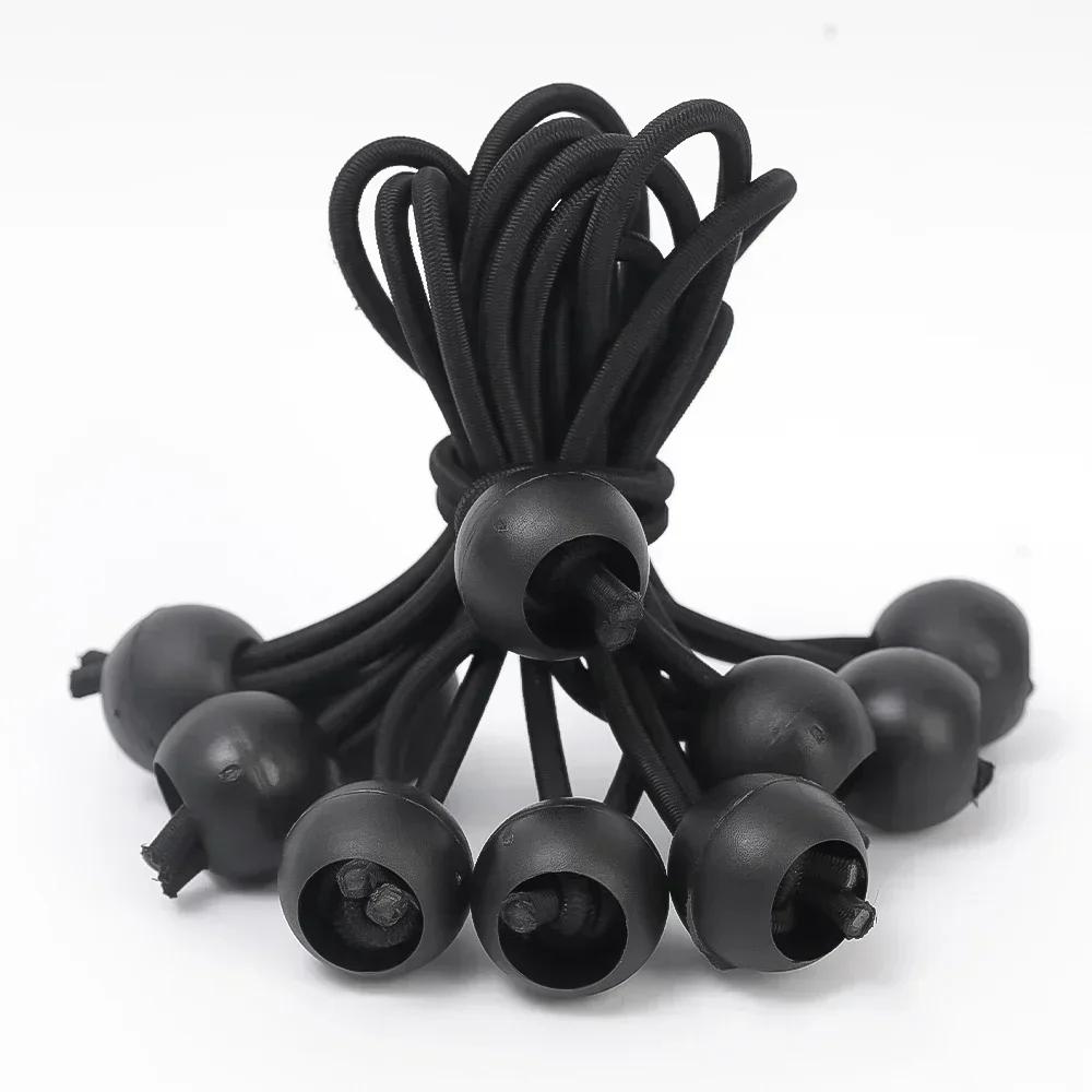 5/30Pcs Outdoor Elastic Ball Rope Bungee Cords Portable Tent Fixing Tarpaulin Awning Canopy Heavy Duty Tarp Tie Down for Shelter Cargo