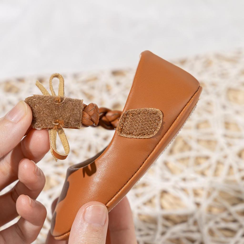Baby Fashion Princess Shoes: PU Leather Soft Sole for 0-1 Year Olds
