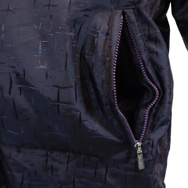 Balmain Dunkåpe L Lilla x marineblå Dame Brukt