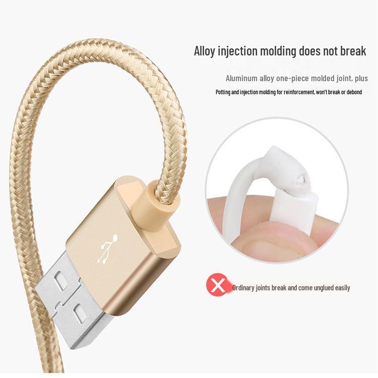 Nylon Braided Fast Charging 2A Android Data Cable - 1m/2m Available