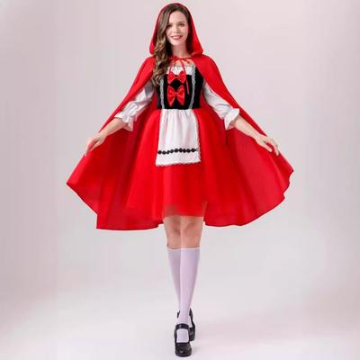 New Halloween Little Red Riding Hood Adult Play Dress Oktoberfest Stage Dress