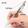 Pentel Ballpoint Pen Gel Ink Gel Infree 0.7mm Clear Shaft BL77TL-A Black 10pcs