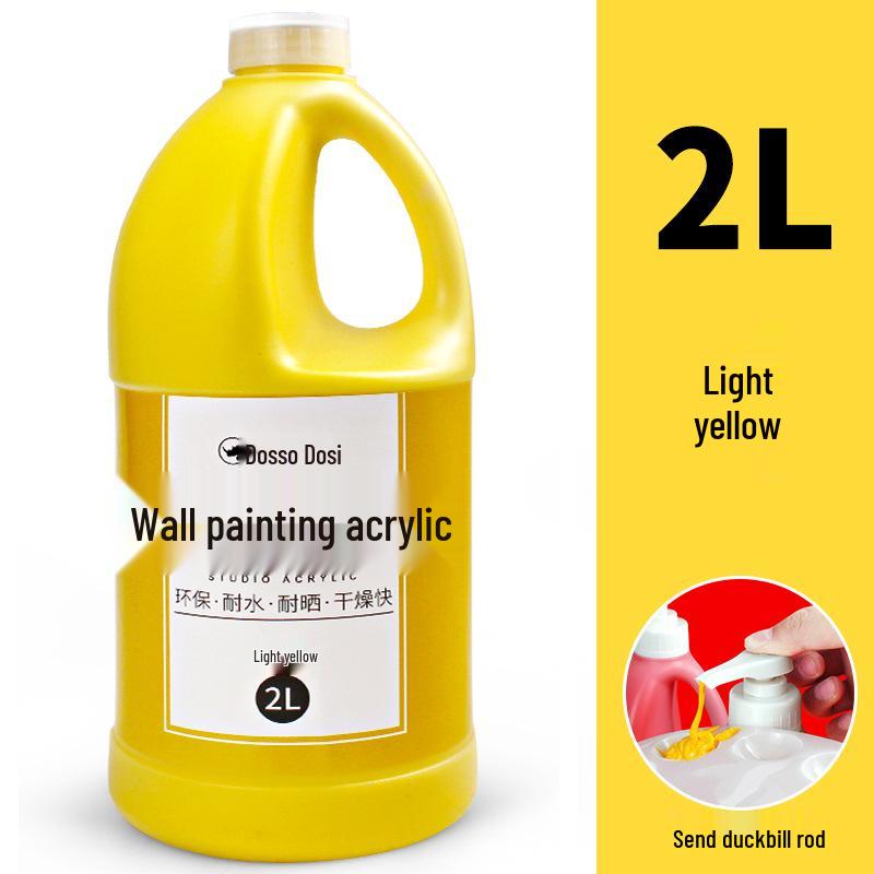 2L Acrylic Paint Bucket for Wall, Textile & Graffiti DIY Projects