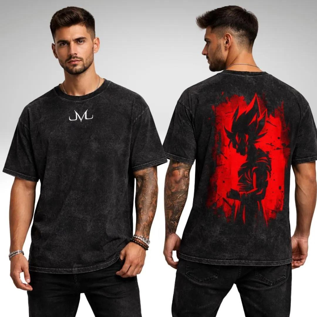 

Anime Dragon Ball Graphic Washed T Shirt Spring Summer Vintage Men Women Cotton Casual Oversized Tee Top Streetwear Harajuku M