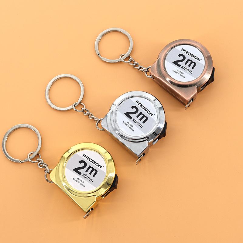 

2m New Snail-Shaped Measuring Tape Mini Gift Ruler for Home Use with Keychain Woodworking Measuring Steel Tape Measure 2M-1PCS