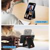 Magnetic Cellphone Back Card Bag 5 Card Slots PU Leather Phone Kickstand