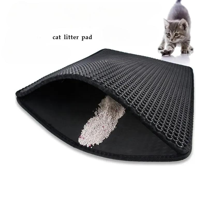 Cat Litter Mat EVA Double Layer Cat Litter Mat Cat Litter Basin Sand Falling Mat Eva Cat Litter Mat Cat Nest Mat Pet Mat