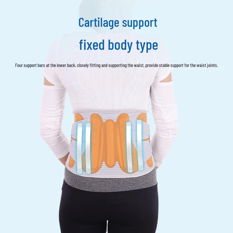 Breathable Waist Belt with Steel Plate for Lower Back Pain Relief and Abdomen Shaping Lumbar Support