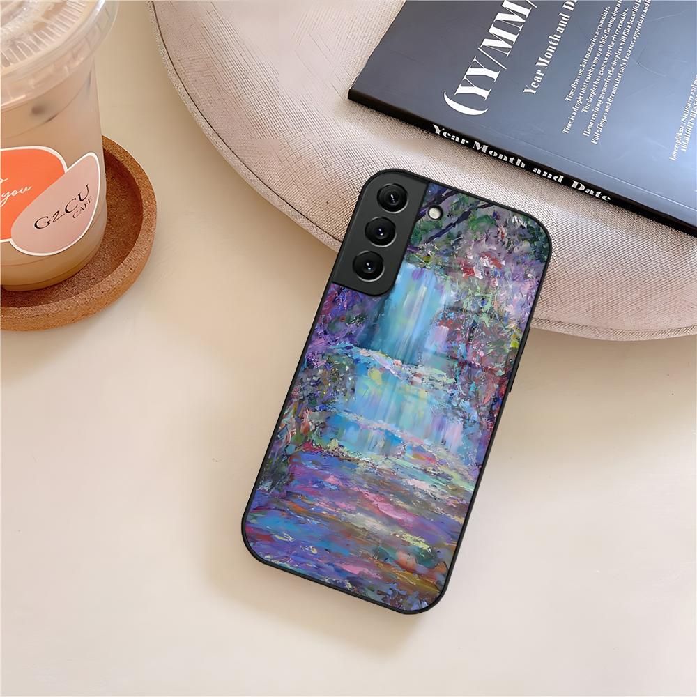 Custodia per Telefono Arte Impressionista Claude Monet Vetro Per Samsung Galaxy S26 S25 S21 S22 S24 S23 S20 Ultra Fe Plus A16 A24 A55 A53 Coq