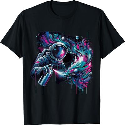 Cosmic Graffiti Astronaut Space Art Creator T-Shirt