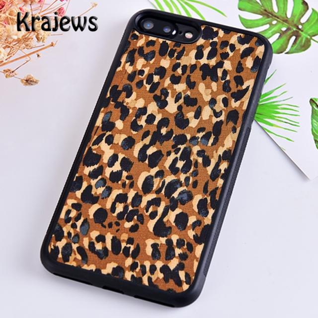 Krajews Leopard print Pattern Tiger Phone Case Cover For iPhone 17 Air 16 15 14 plus 12 13 pro max coque Fundas