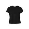 FAESSLIN Women's Slim Fit Knit Round Neck Short Sleeve T-Shirt