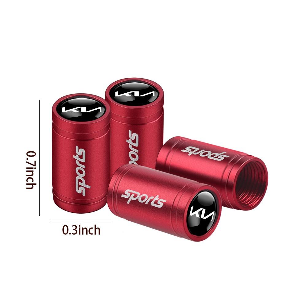 Car Tire Valve Caps Tyre Rim Stem Covers Decorative For KIA Rio Ceed Sportage Cerato Soul Sorento Picanto Optima Auto Accessorie CP6