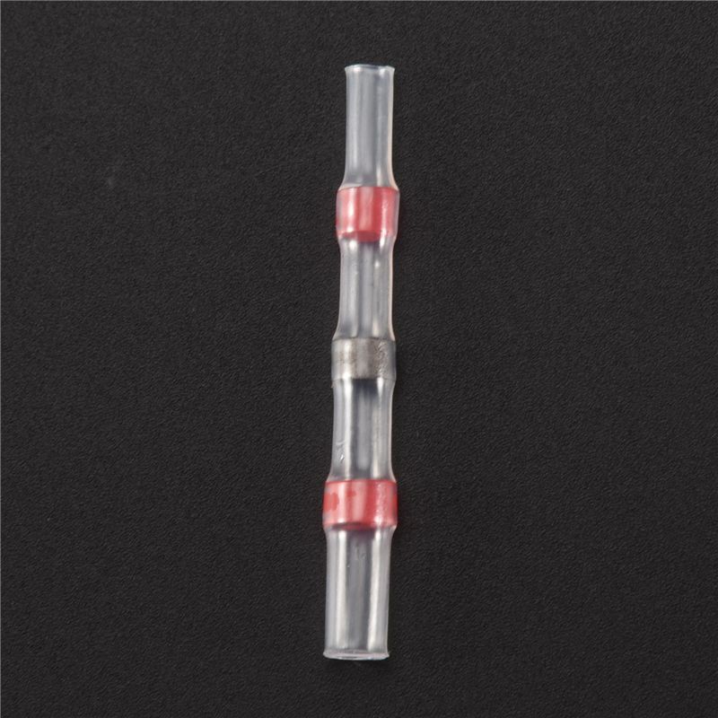 ABWR-50Pcs Connector Heat Shrink Sordering Terminals Waterproof Solder Sleeve Tube Wire Insulated Butt Connectors Diy Electronic