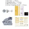 Luxury 925 Sterling Silver Women Earrings 2 .0ct D Color Moissanite Stud Earrings For Women Bride Sparkling Wedding Jewelry Gift
