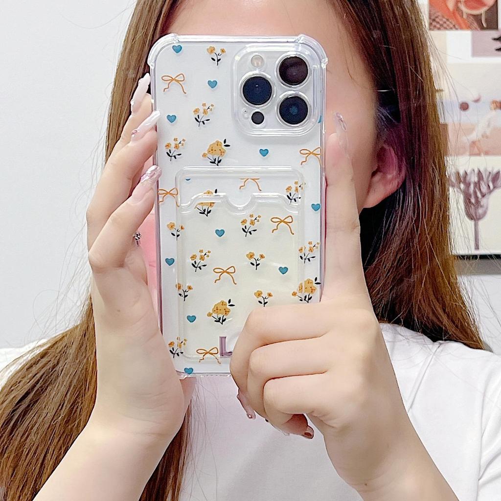 Kortholder Silikon Lommebok Lomme Etui For Oppo A78 A58 A38 Samsung A54 A24 A14 Xiaomi Redmi Note 13 14 Tecno Spark 10 Deksel Klar Telefon Støtfanger