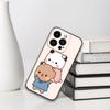 Cute Cartoon BUBU DUDU Phone Case For Iphone 16 15 11 13 14 Pro Max 7 8 Plus X Xr Xs Max 12mini Black Shell Cover Case